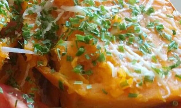 Really quick sweet potato snack
