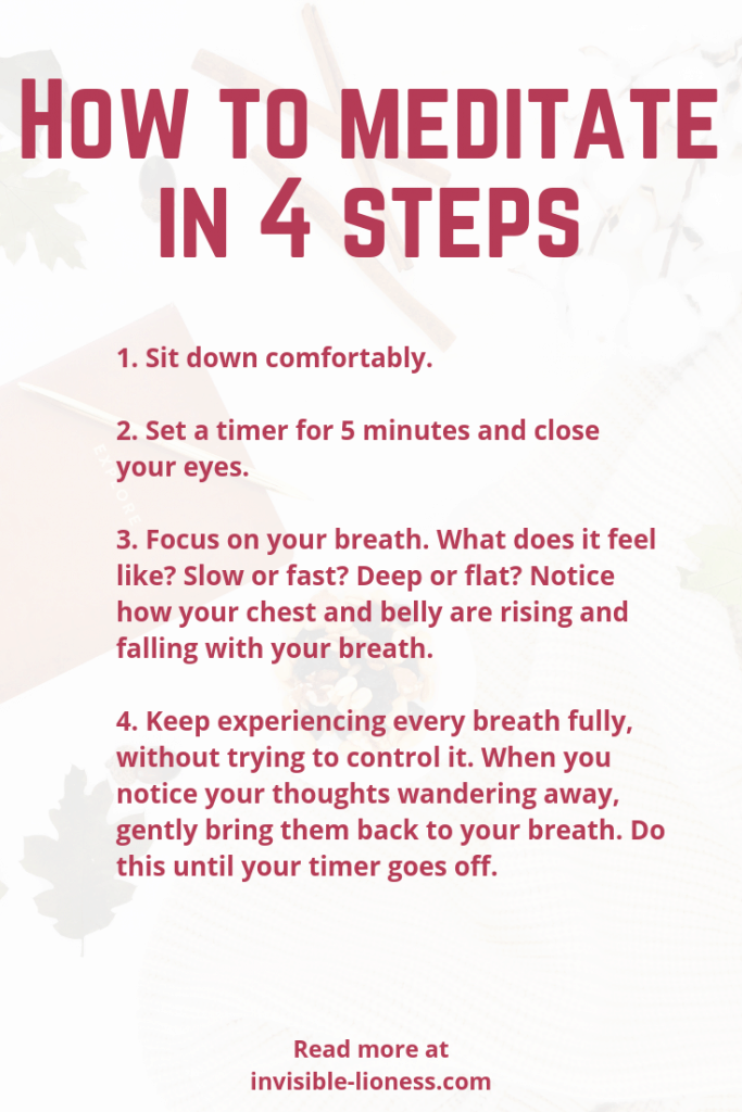 Do you want to learn how to meditate? These 4 steps will have you meditating like a pro in no time!