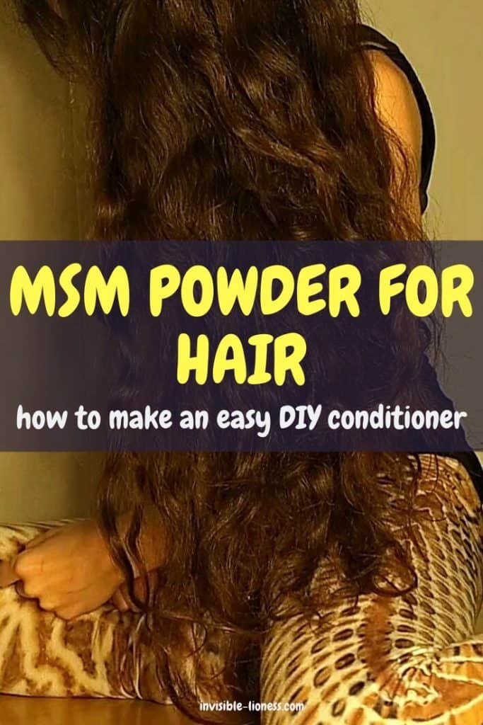 Easy DIY MSM Conditioner with two ingredients