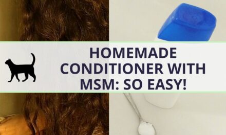 Homemade conditioner with MSM: So easy!