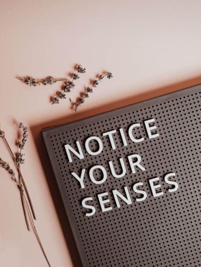 Mindfulness 5 senses exercise