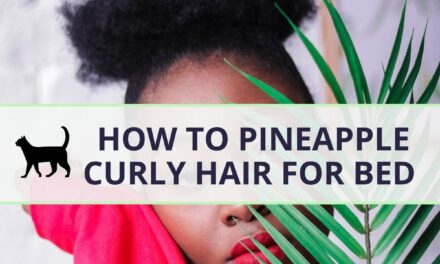 Easy pineappling – How to pineapple curly hair for bed